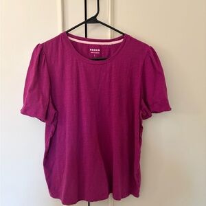 Boden Fuchsia Short Sleeve Top
